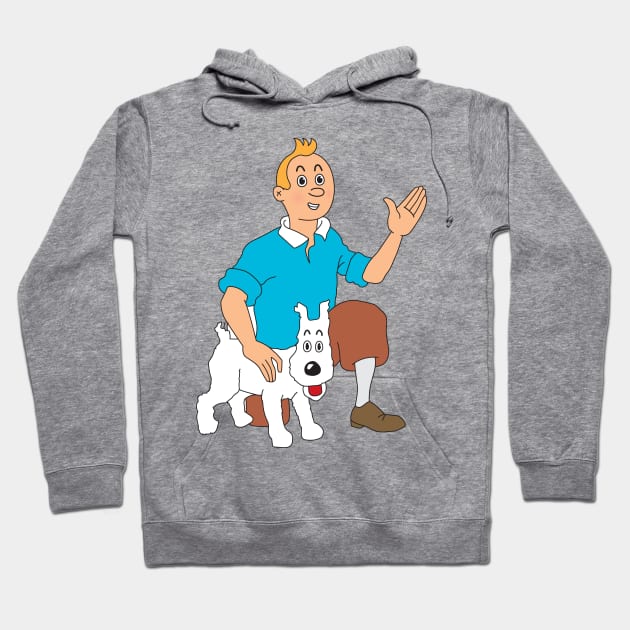 Tintin and milo Hoodie by abbmo